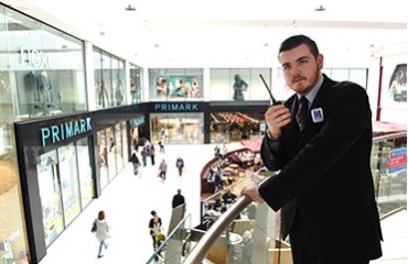 two way radio in mall